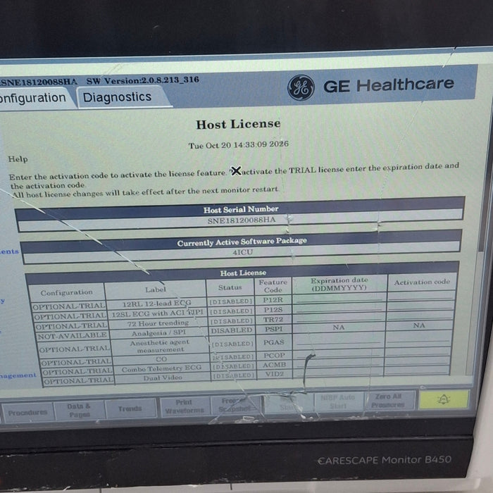 GE Healthcare GE Healthcare Carescape B450 Critical Care Patient Monitor Patient Monitors reLink Online