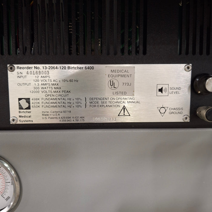 Birtcher 6400 Electrosurgical Generator & Argon Beam Coagulator