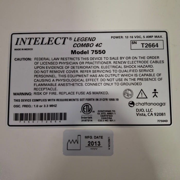 Chattanooga Group Intelect Legend Combo 4C Legend Combo