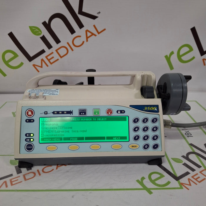 Smiths Medical Smiths Medical Medfusion 3500 Version 6 Syringe Infusion Pump Infusion Pump reLink Online