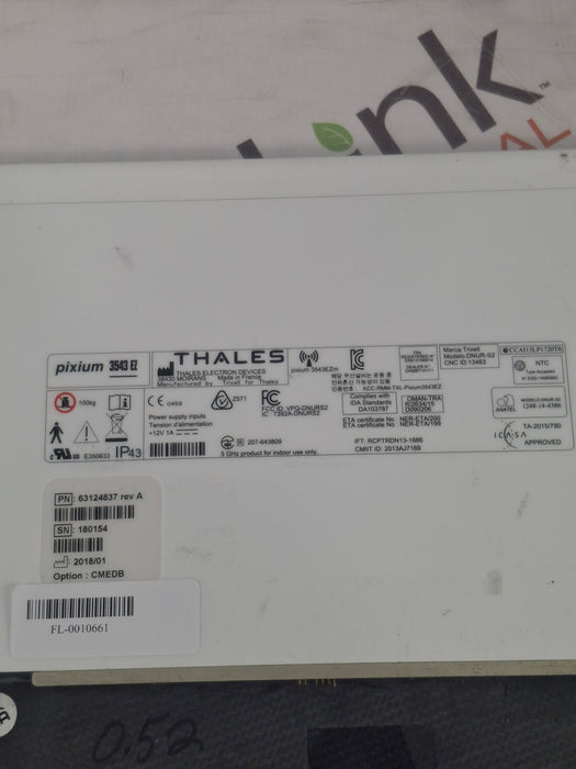 Thales Pixium 3543 EZ Flat Panel Detector
