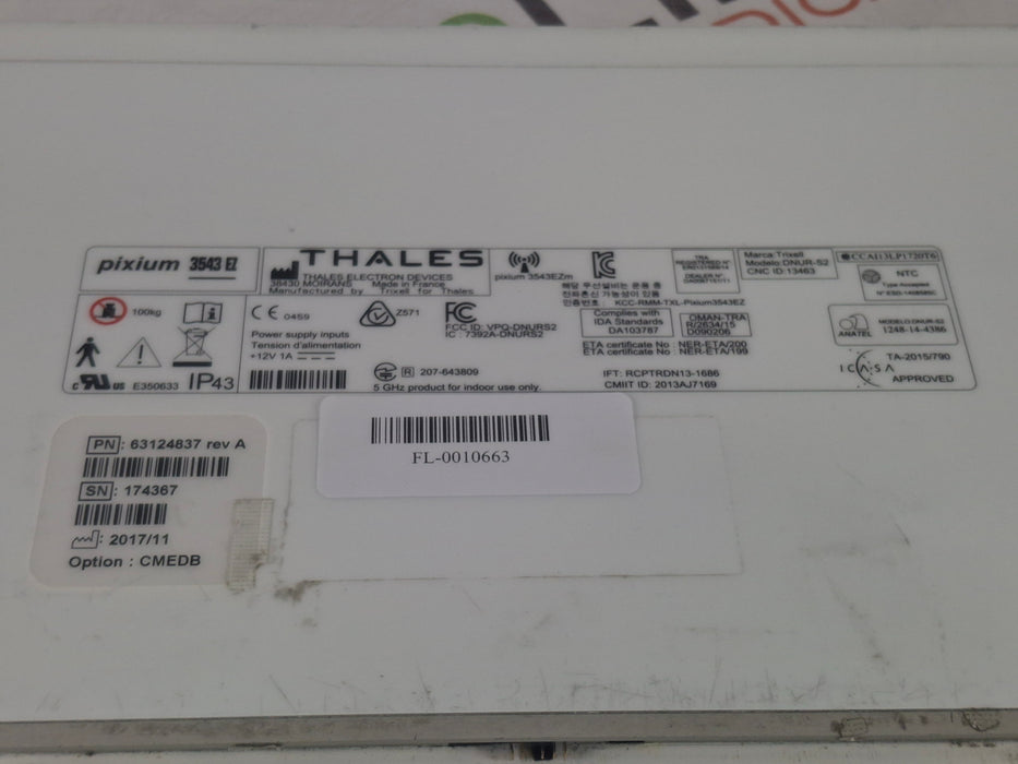 Thales Pixium 3543 EZ Flat Panel Detector