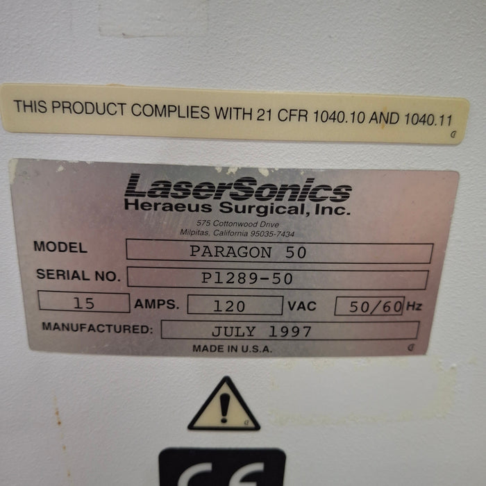 Laserscope Paragon 50 CO2 Laser