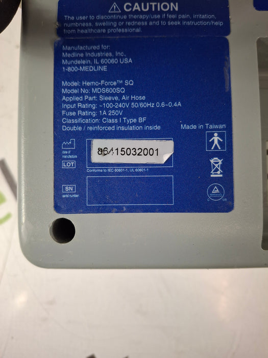 Medline Hemo-Force MDS-600 SQ DVT Compression Pump