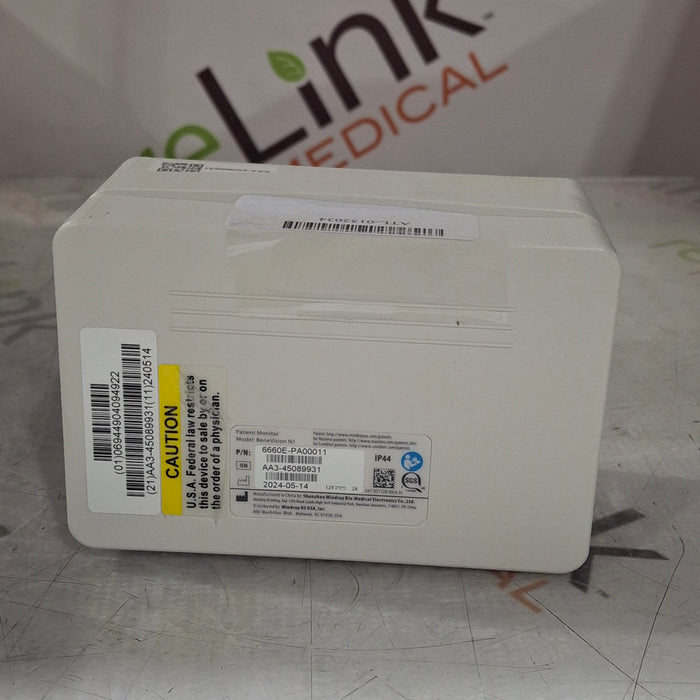 Mindray Benevision N1 Nellcor Transport Monitor