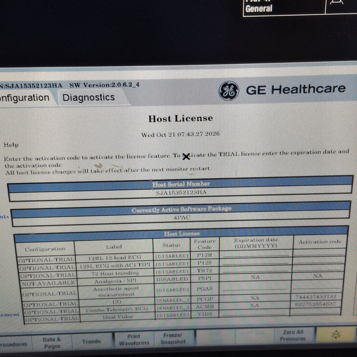 GE Healthcare GE Healthcare Carescape B450 Post Anesthesia Care Patient Monitor Patient Monitors reLink Online