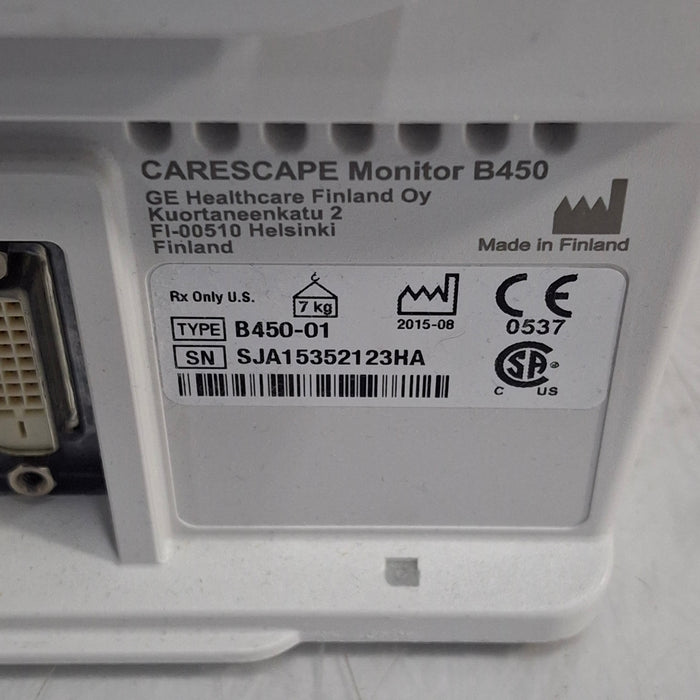 GE Healthcare GE Healthcare Carescape B450 Post Anesthesia Care Patient Monitor Patient Monitors reLink Online