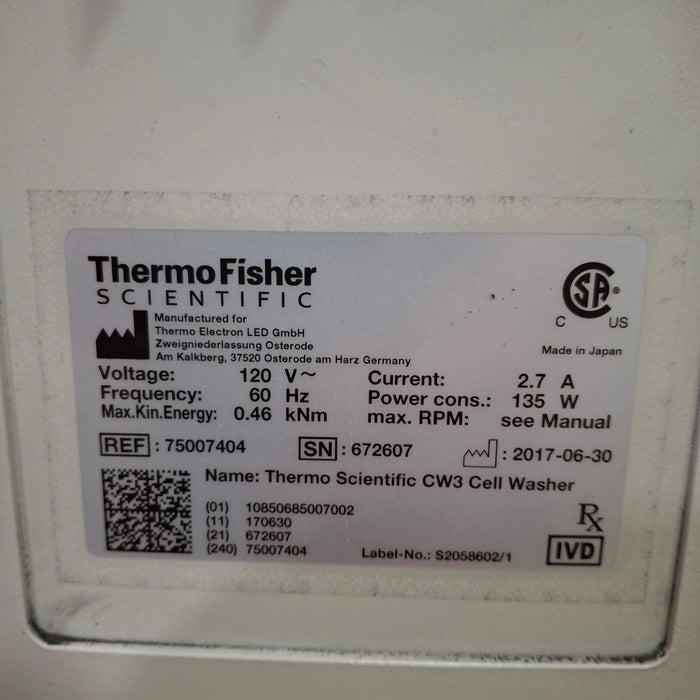 Thermo Scientific Sorvall CW3 Cell Washing Centrifuge