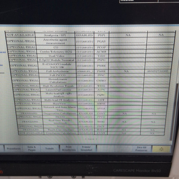 GE Healthcare Carescape B450 Critical Care Patient Monitor