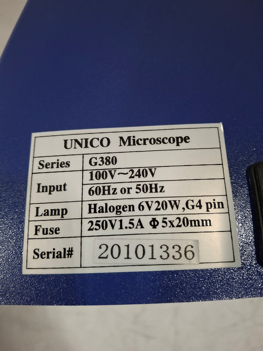 Unico G380 Binocular Microscope