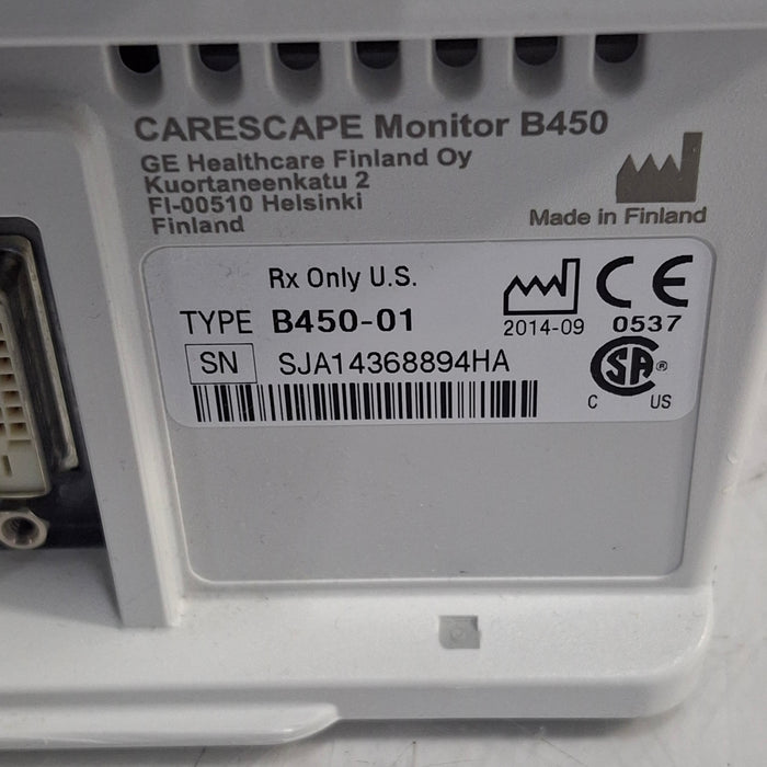 GE Healthcare GE Healthcare Carescape B450 Critical Care Patient Monitor Patient Monitors reLink Online