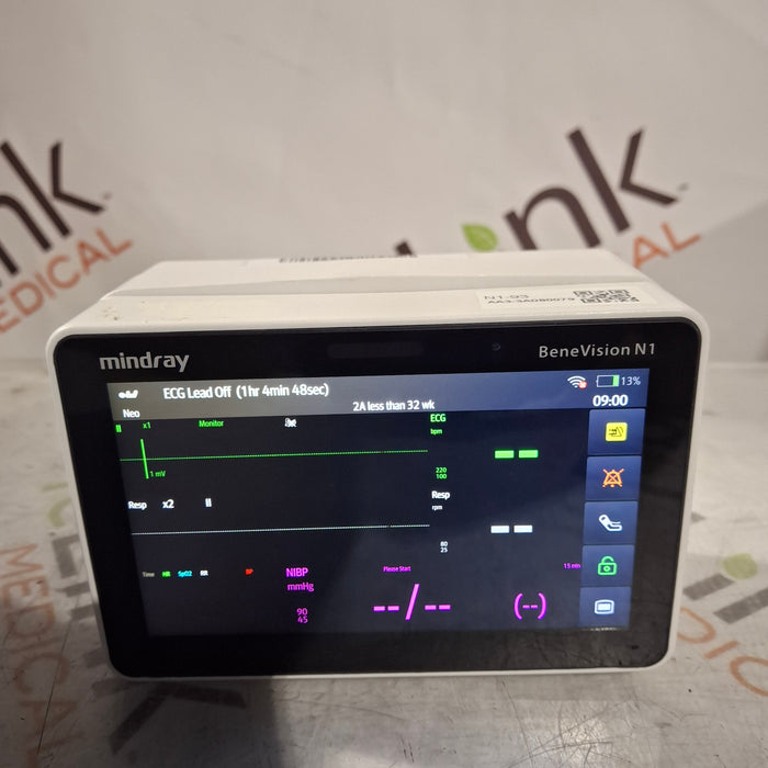 Mindray Benevision N1 Nellcor Transport Monitor