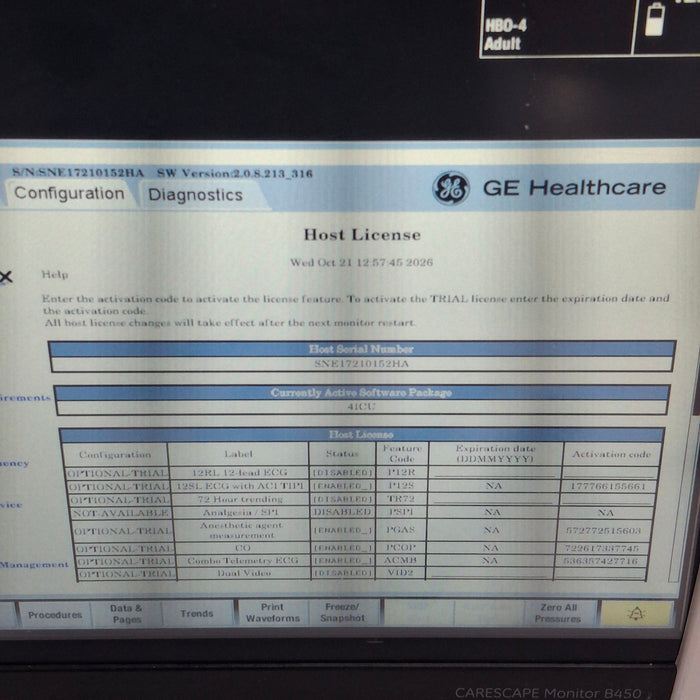 GE Healthcare GE Healthcare Carescape B450 Critical Care Patient Monitor Patient Monitors reLink Online