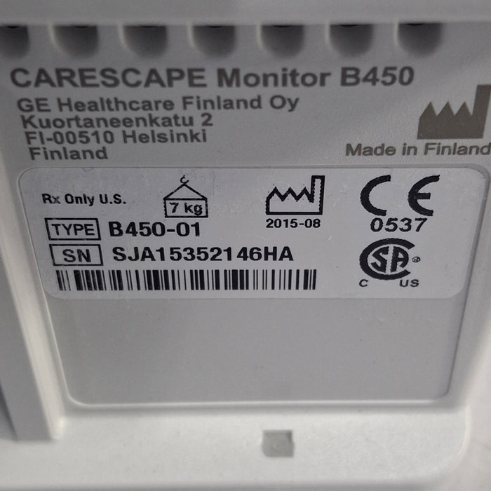 GE Healthcare GE Healthcare Carescape B450 Critical Care Patient Monitor Patient Monitors reLink Online