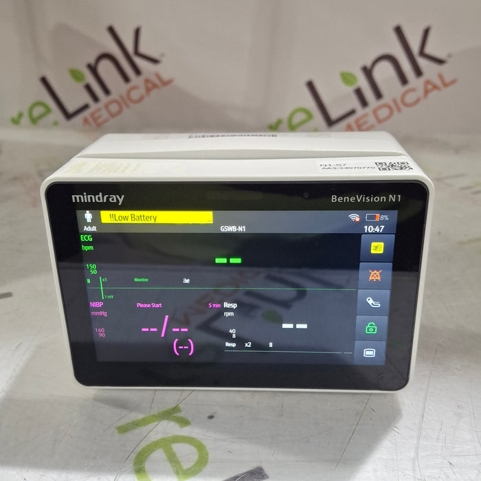 Mindray Benevision N1 Nellcor Transport Monitor