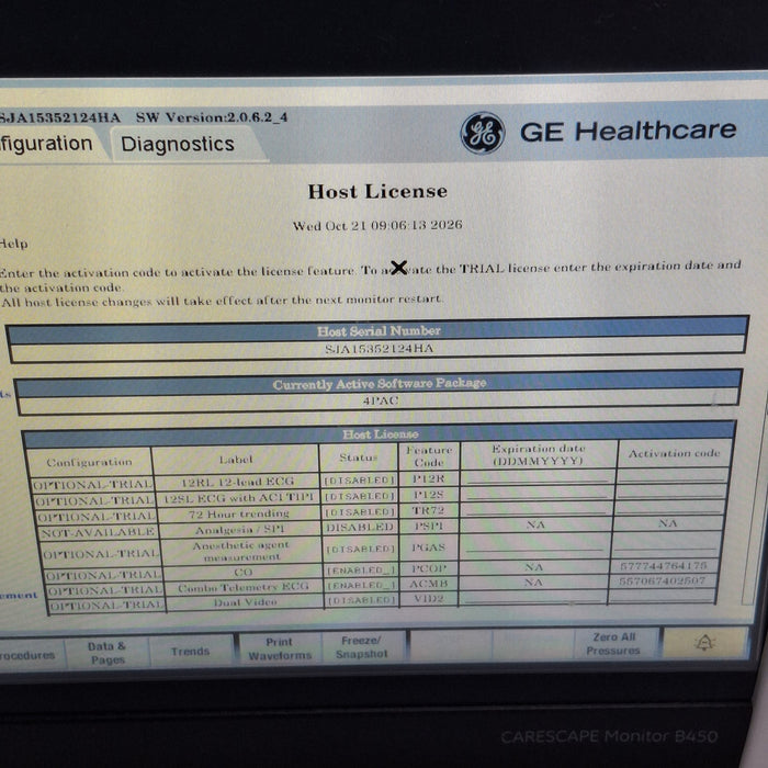 GE Healthcare GE Healthcare Carescape B450 Critical Care Patient Monitor Patient Monitors reLink Online