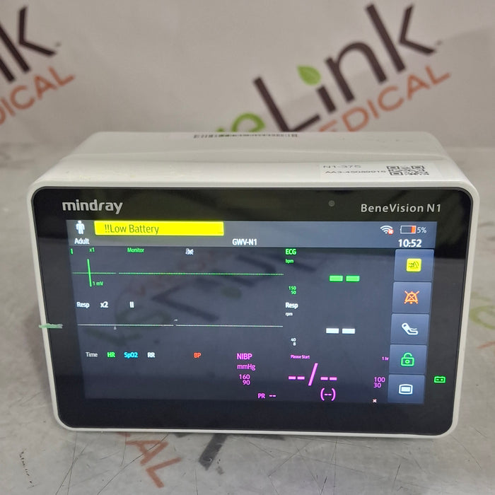 Mindray Benevision N1 Nellcor Transport Monitor