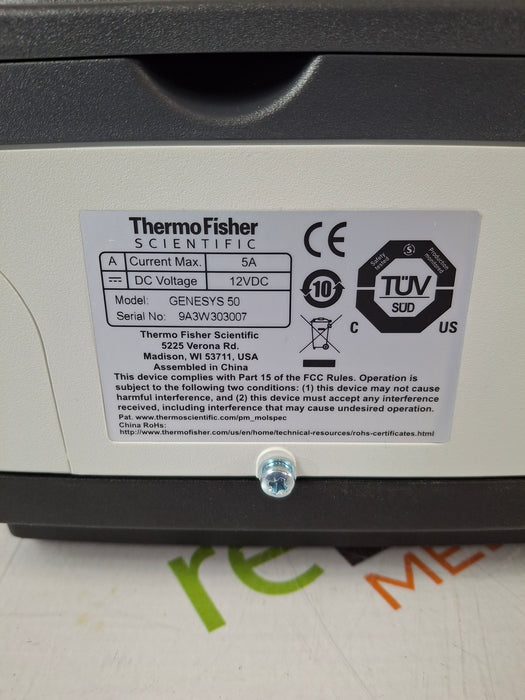 Thermo Scientific Genesys 50 Vis/UV-Vis Spectrophotometer