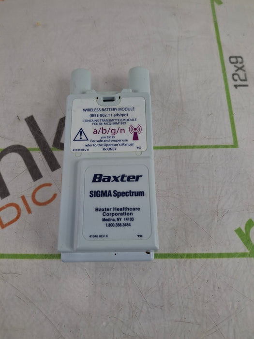 Baxter Sigma Spectrum 35195 A/B/G/N Battery