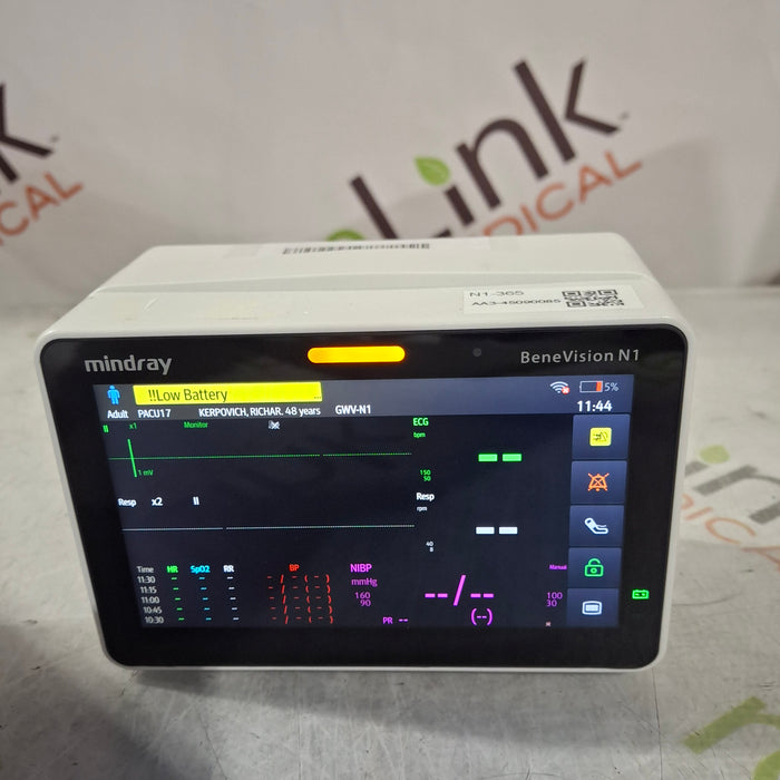 Mindray Benevision N1 Nellcor Transport Monitor
