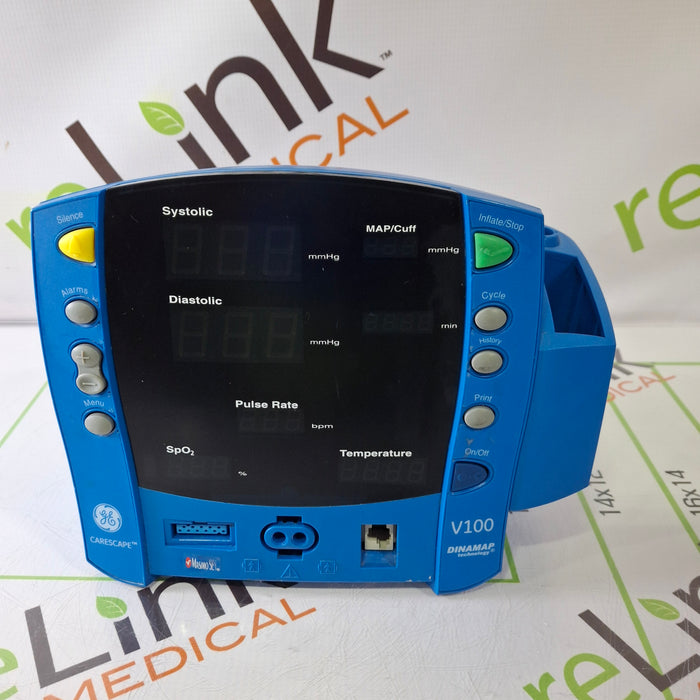 GE Healthcare Dinamap V100 - NIBP, SpO2, Temp Vital Signs Monitor