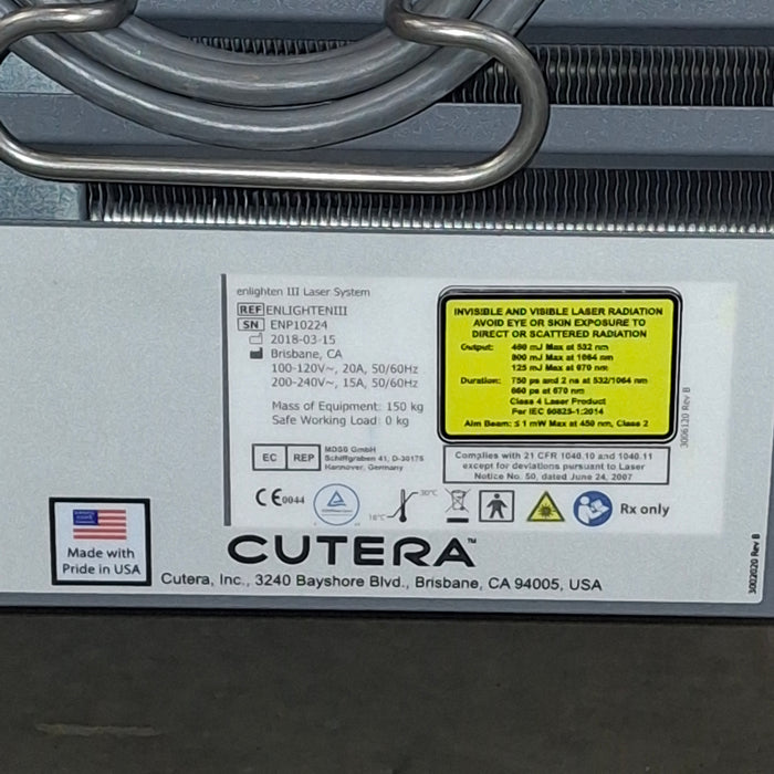 Cutera, Inc Enlighten Laser