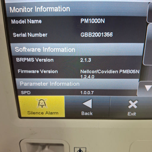 Covidien Covidien PM1000N Nellcor Bedside SPO2 Monitor Patient Monitors reLink Online