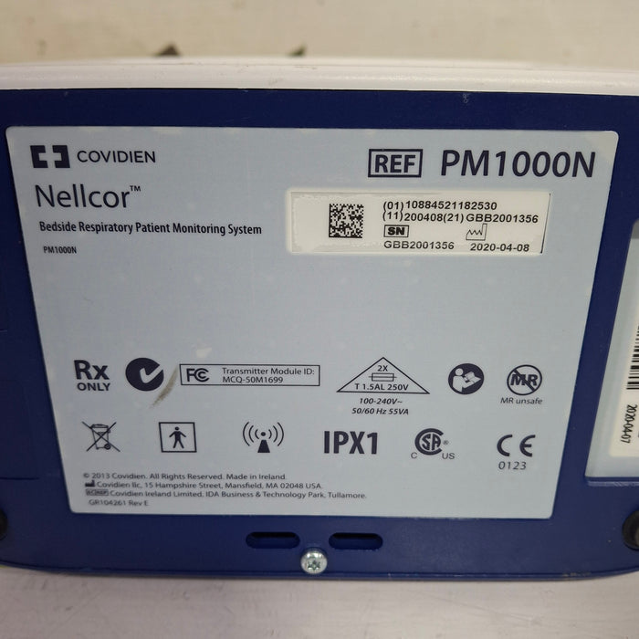 Covidien PM1000N Nellcor Bedside SPO2 Monitor