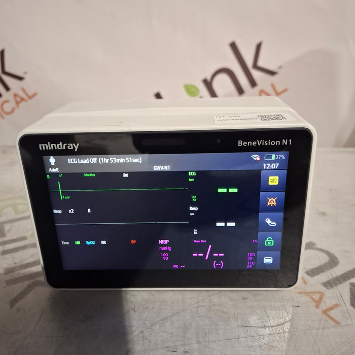 Mindray Benevision N1 Nellcor Transport Monitor