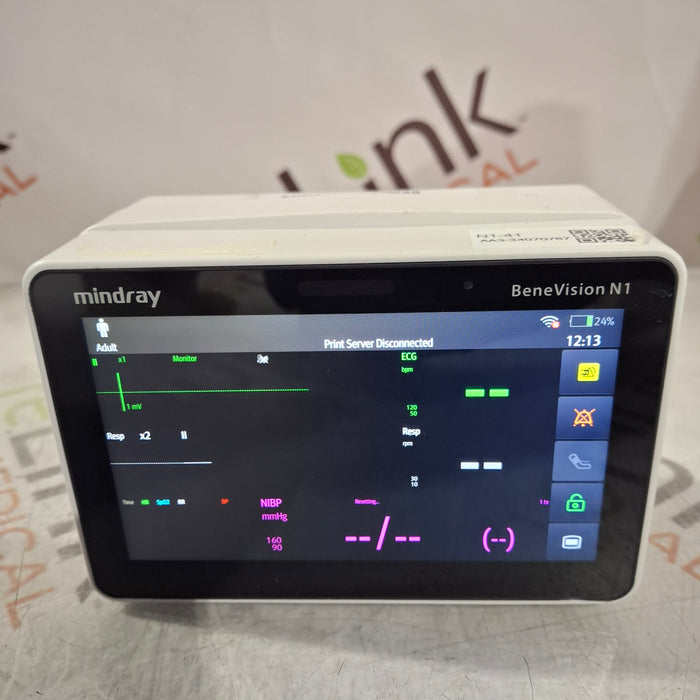 Mindray Benevision N1 Nellcor Transport Monitor