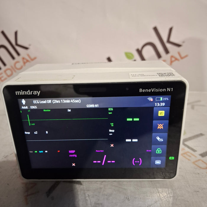 Mindray Benevision N1 Nellcor Transport Monitor
