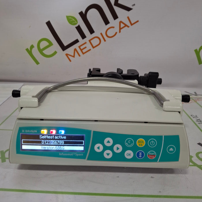 B. Braun Infusomat Space w/Pole Clamp Infusion Pump