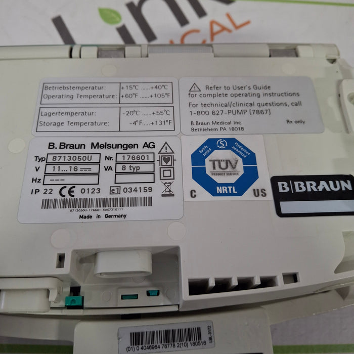B. Braun Infusomat Space w/Pole Clamp Infusion Pump
