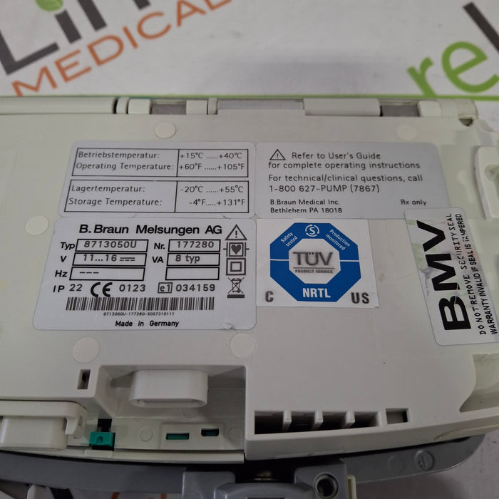 B. Braun Infusomat Space w/Pole Clamp Infusion Pump
