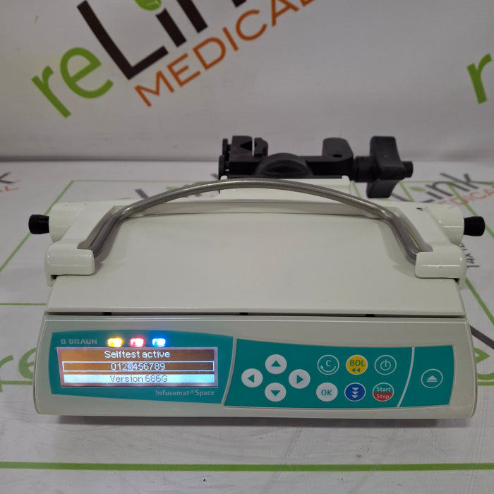 B. Braun Infusomat Space w/Pole Clamp Infusion Pump