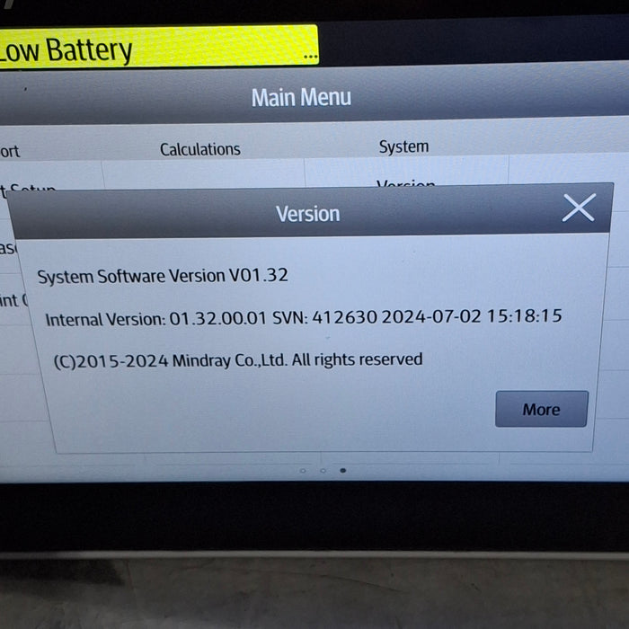 Mindray Benevision N1 Nellcor Transport Monitor
