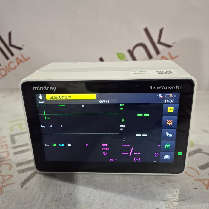 Mindray Benevision N1 Nellcor Transport Monitor