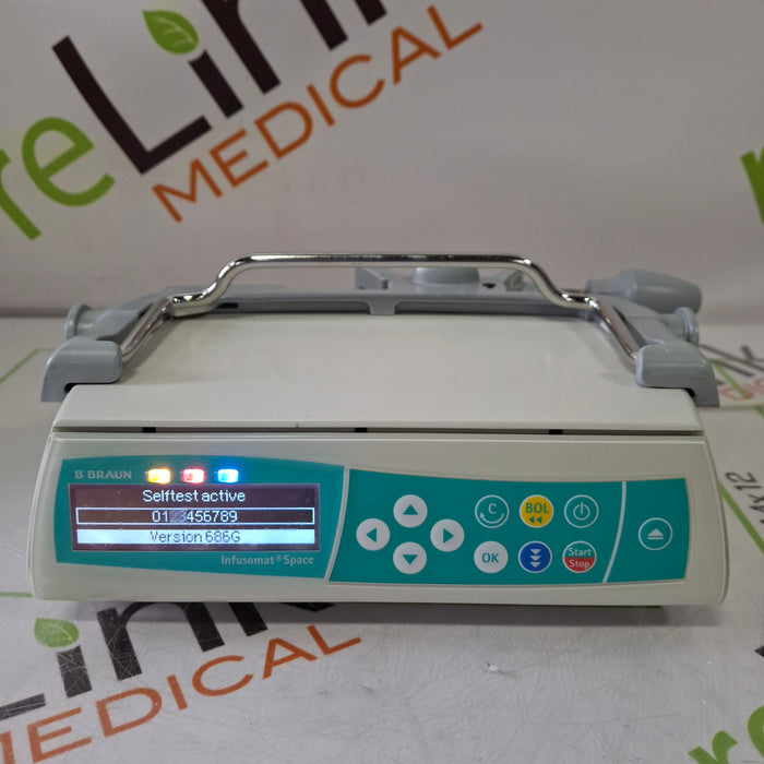 B. Braun Infusomat Space w/Pole Clamp Infusion Pump