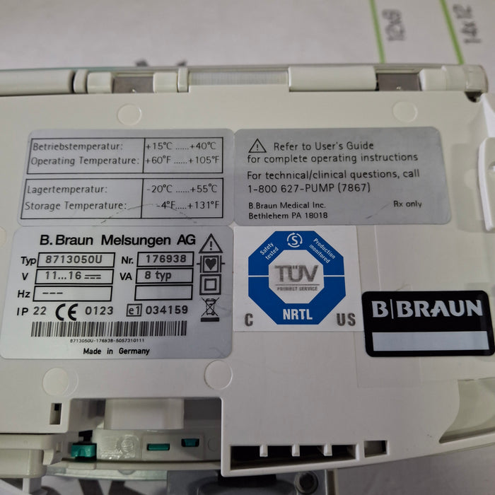 B. Braun Infusomat Space w/Pole Clamp Infusion Pump