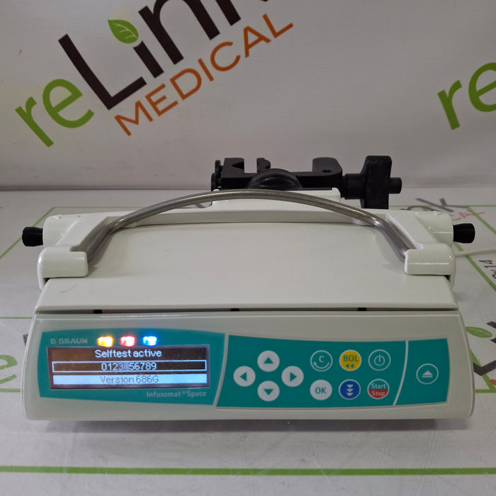 B. Braun Infusomat Space w/Pole Clamp Infusion Pump