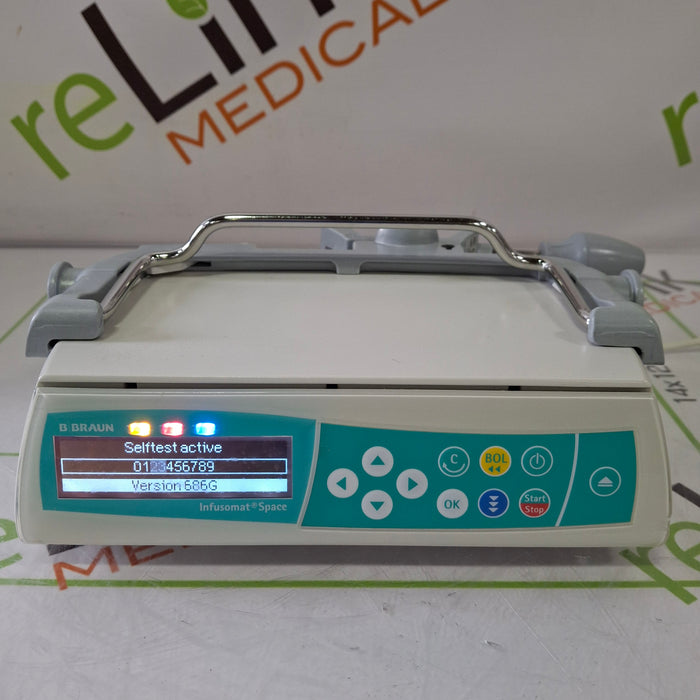 B. Braun Infusomat Space w/Pole Clamp Infusion Pump