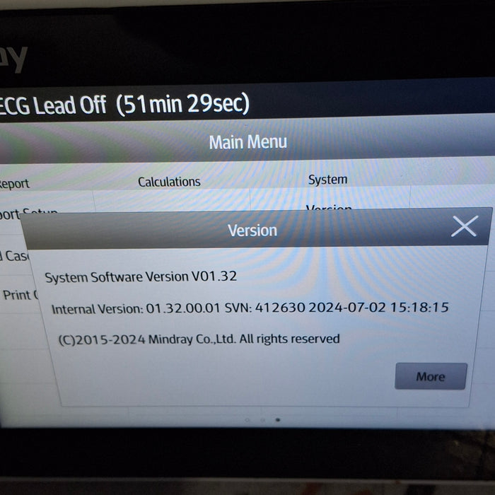 Mindray Benevision N1 Nellcor Transport Monitor