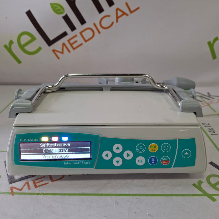 B. Braun Infusomat Space w/Pole Clamp Infusion Pump