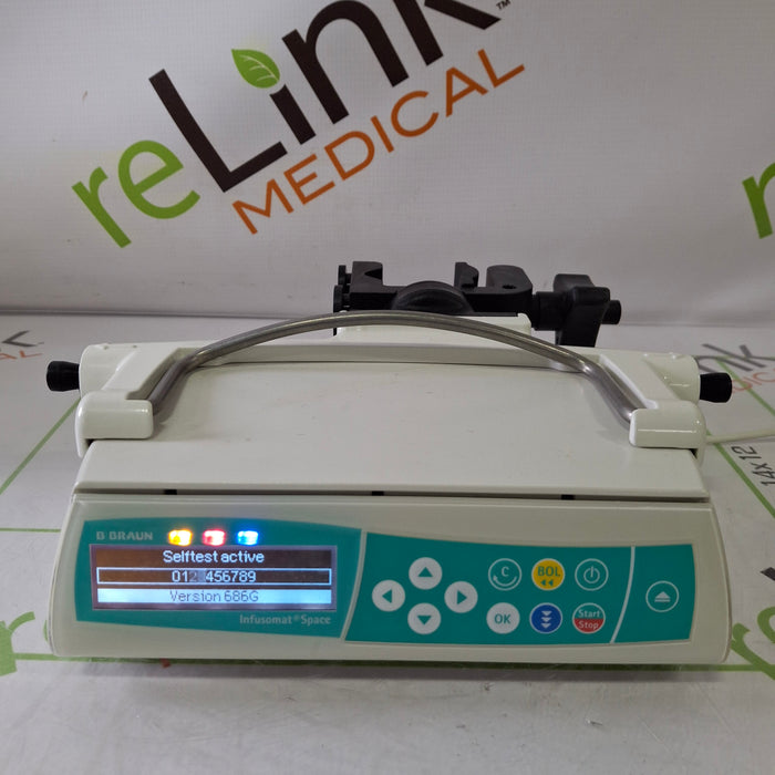B. Braun Infusomat Space w/Pole Clamp Infusion Pump