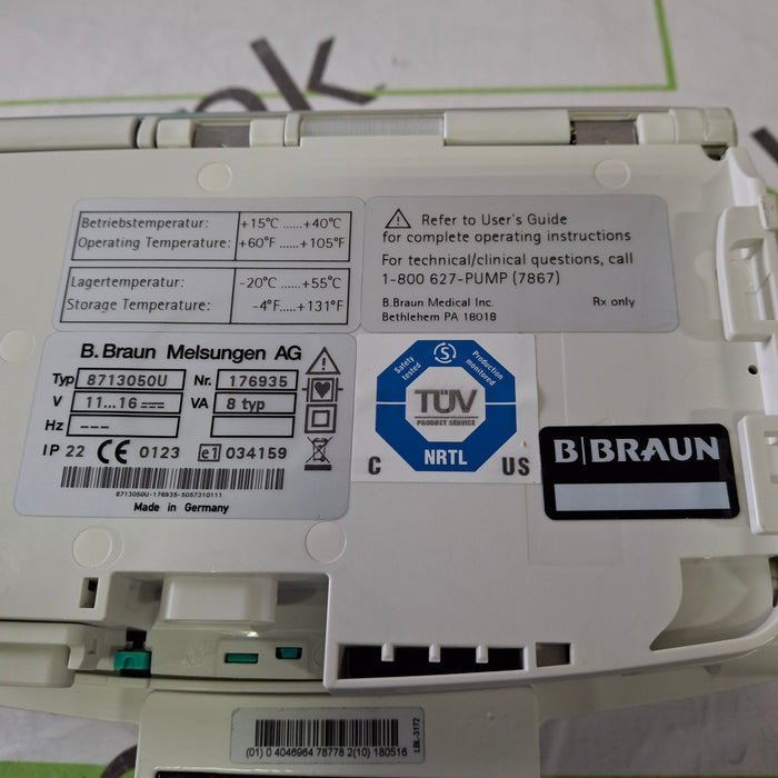 B. Braun Infusomat Space w/Pole Clamp Infusion Pump