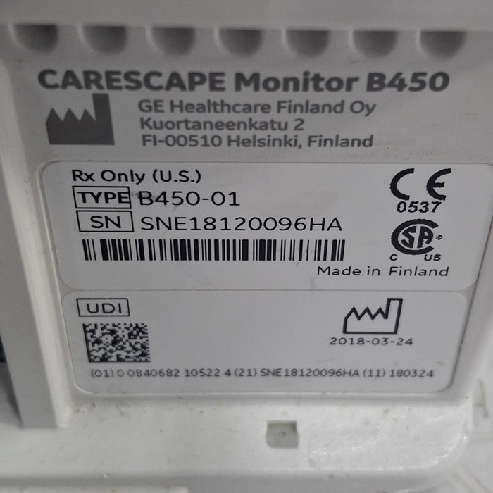GE Healthcare GE Healthcare Carescape B450 Critical Care Patient Monitor Patient Monitors reLink Online