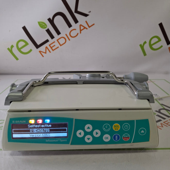B. Braun Infusomat Space w/Pole Clamp Infusion Pump