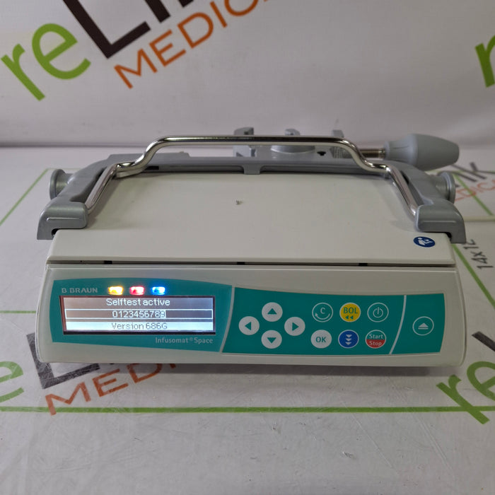 B. Braun Infusomat Space w/Pole Clamp Infusion Pump