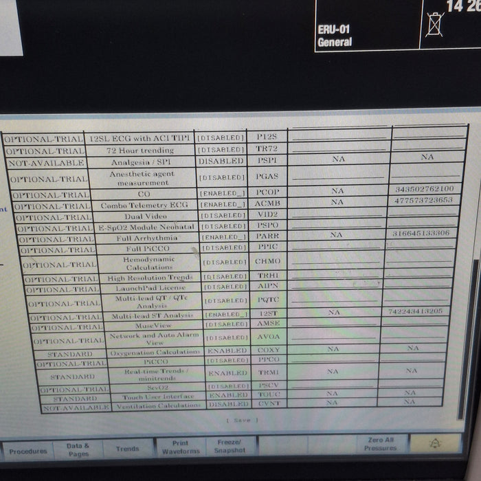 GE Healthcare Carescape B450 Post Anesthesia Care Patient Monitor