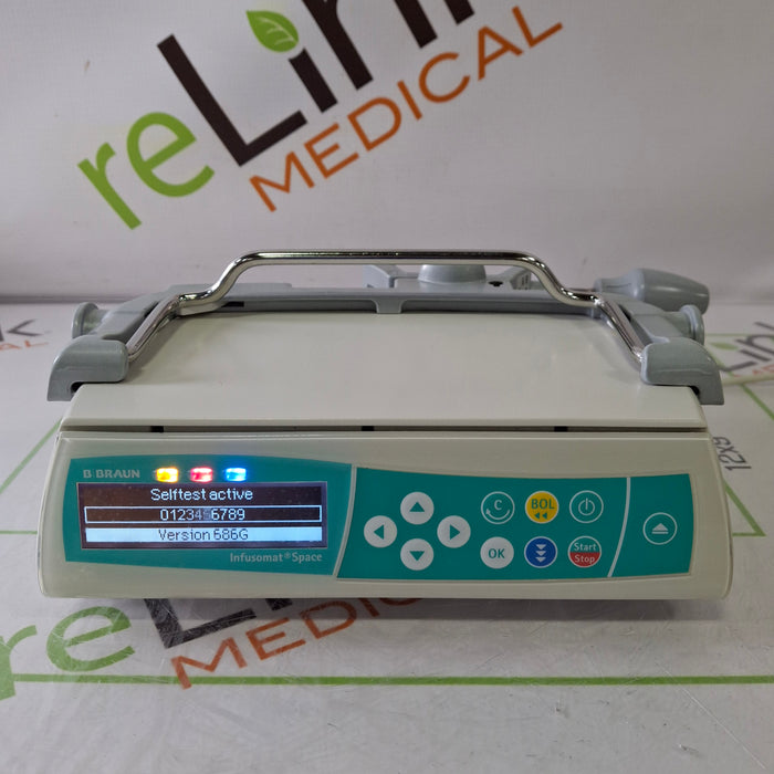 B. Braun Infusomat Space w/Pole Clamp Infusion Pump